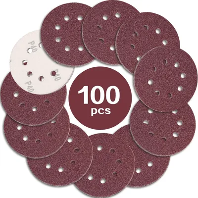 Produktbild von Schleifpapier Klett 125mm P40 8 Loch 100 Stück für Exzenterschleifer
