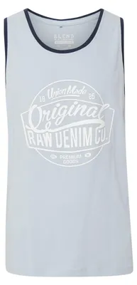 Produktbild von BLEND BHWalex Herren Tank Top Sport-Shirt Muscle-Shirt mit Print 100% Baumwolle Regular fit