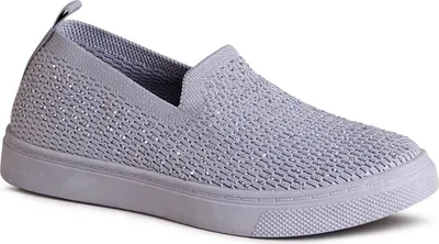 Produktbild von topschuhe24 Damen Glitzer Halbschuhe Light Slipper, Farbe:Grau, Größe:36 EU