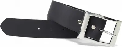 Produktbild von FRONHOFER Gürtel 4 cm rechteckige Gürtelschnalle silber, echt Ledergürtel Damen