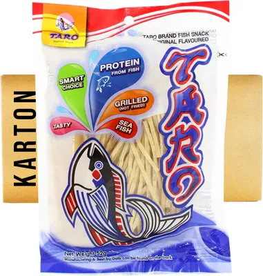 Produktbild von Taro Fisch Snack original in Streifen 36x52g (stinkt)