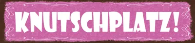 Produktbild von vianmo Blechschild 10x46 cm Knutschplatz rosa
