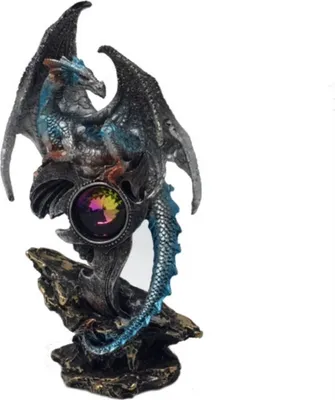 Produktbild von Blauer Drache bewacht Kristall