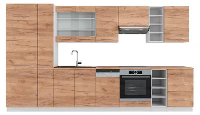 Obrázok produktu pre Kuchynský kút Vicco Fame-Line Dub Goldkraft/biela 355 cm , AP Oak, Model 49291