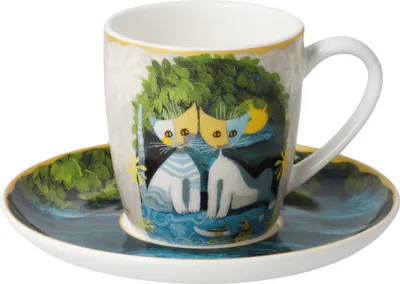 Produktbild von Goebel Wohnaccessoires Künstler-Espressotasse Al Chiaro Di Luna Rosina Wachtmeister Bunt 1 Stück