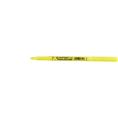 Immagine prodotto di Evidenziatore Centropen 2532, 1-3 mm, punta tonda, giallo