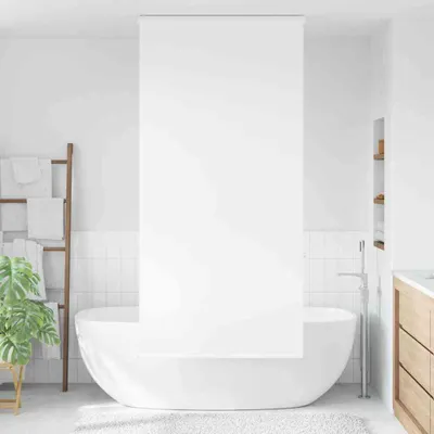 Immagine prodotto di Tenda a Rullo Doccia Cassonetto 110x240 cm Larghezza Tessuto