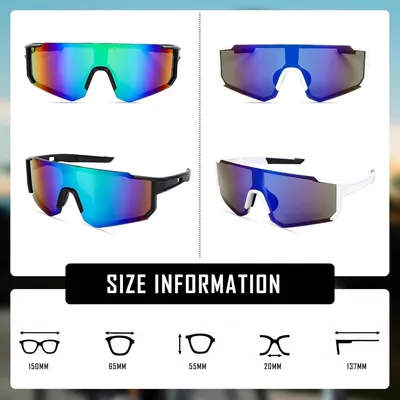 2 Stück Polarisierte Sportsonnenbrille Fahrradbrille, Hauptbild