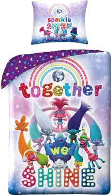 Immagine prodotto di Trolls Bettbezug Insieme brilliamo! 140 x 200 cm - Baumwolle