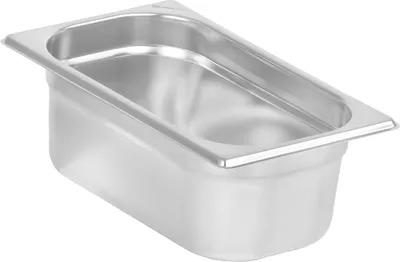 Produktbild von Mahlzeit GN Behälter 1/4, Höhe 100 mm, Edelstahl Gastronomiebehälter, Geeignet für Chafing Dishes