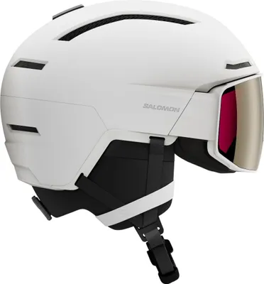 Produktbild von SALOMON Driver Prime Sigma Plus Mips Unisex Skihelm mit integriertem Visier weiss 53-56 cm
