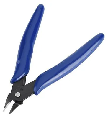 Produktbild von Elektronik-Schneidwerkzeug - Ergonomische metallene Schere - 1,6 mm Dicke - Ideal für Schmuckbearbeitung - Geeignet für Elektronikreparatur