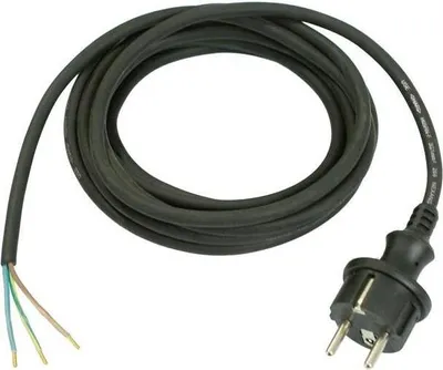 Image de Câble de raccordement H07RN-F 3x1,5mm² 5m Conditionnement de protection noir WEINGÄRTNER