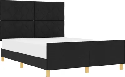 Obrázok produktu pre vidaXL Rám postele s čelom čierny 160 x 200 cm látka