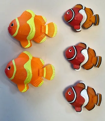 Produktbild von 3195 Deko Set 2xClownfisch 2 x groß + 3 x klein