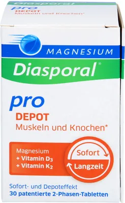Produktbild von Magnesium-Diasporal Pro Depot Tabletten für Muskeln und Knochen, 30 St. Tabletten