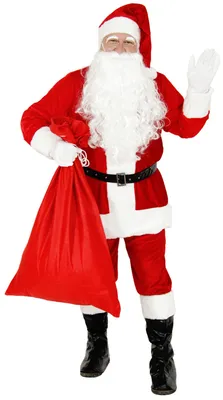 Produktbild von rotes Premium Weihnachtsmannkostüm, Größe M - XXXXL, Größe:XXXXL