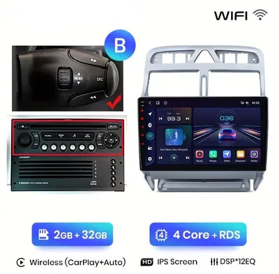 Immagine prodotto di Autoradio multimediale – Sistema di navigazione – Schermo touchscreen da 9 pollici – Android Auto – Wi-Fi