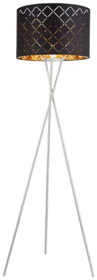 Produktbild von RGB LED Stehleuchte, schwarz, gold, App Steuerung, H 158 cm