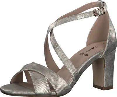 Produktbild von s.Oliver Damen Sandalette Blockabsatz Sandale 5-28304-20, Größe:40 EU, Farbe:Beige