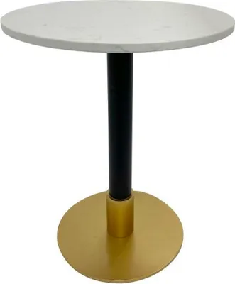 Obrázok produktu pre Bočný stolík DKD Home Decor kov biely mramor 50 x 50 x 61 cm