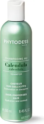 Image de Shampooing au Calendula - Soin Cheveux sur-sollicités 250ml - Hydratation, Discipline, Protection et Réparation des Cheveux Abîmés