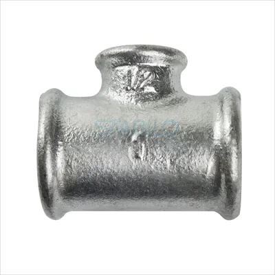 Produktbild von Temperguss T-Stück 1 1/4 x 1/2 x 1 1/4 Zoll Reduzierung Fitting Gewindefitting