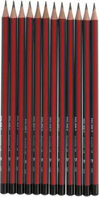 Produktbild von Milan Schachtel Mit 12 Dreieckigen Hb-bleistiften Grau Grau One Size