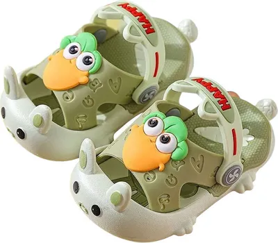 Produktbild von Kinder Clogs Badeschuhe Pantoletten Hausschuh Happy Carrots Grün Gr.28/29