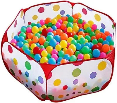 Produktbild von Famanu Spielballenbad mit roter Aufbewahrungstasche - 100,1 cm x 50 cm