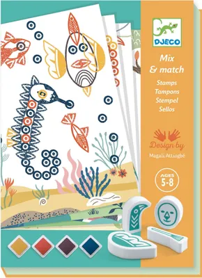 Image de Jeu créatif avec des tampons « Animaux surprenants », Djeco