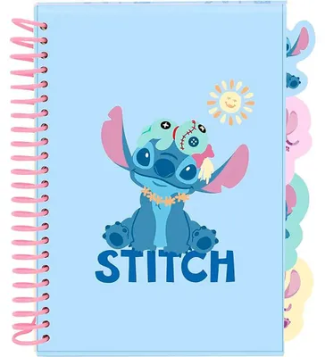 Produktbild von Safta A5 Stitch Stationery Notizblock Blau Kinder Blau One Size