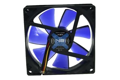 Produktbild von Noiseblocker BlackSilentFan XE1, Ventilator, Computertasche, 9,2 cm, Schwarz, 4V, 9,2 cm