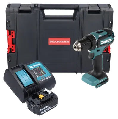 Zdjęcie produktu dla Makita DDF 485 SF1J-R akumulatorowa wiertarko-wkrętarka 18 V 50 Nm bezszczotkowa + 1x akumulator 3,0 Ah + ładowarka + RHINO