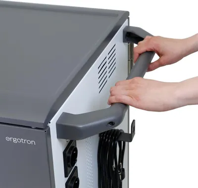 Produktbild von Ergotron YESMOR36, Freistehend, Schwarz, Grau, 10 cm, 10 A, IEC 62368, 700 mm