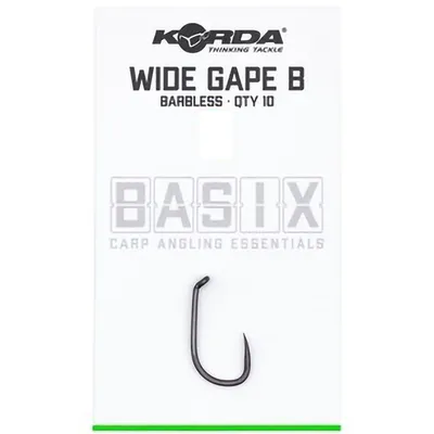 Produktbild von Korda Basix Wide Gape Barbless Size 2