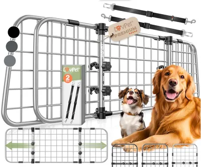 Produktbild von Universelle Hundegitter für das Auto mit Sicherheitsgurten