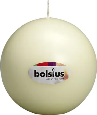 Immagine prodotto di Bolsius 103610036705 Candela a sfera Ø 7cm avorio, avorio