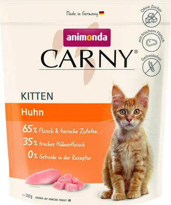 Produktbild von Carny Katzentrockenfutter Kitten getreidefrei 350 g Huhn