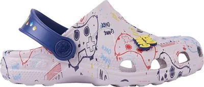 Produktbild von Coqui - "Game Over" Fröschlein Clogs für Kinder PP15187 (23 EU - 24 EU) (Grau)