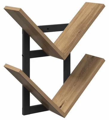 Image de vidaXL Étagère murale en bois imitation chêne artisanal, 43 x 15 x 47 cm