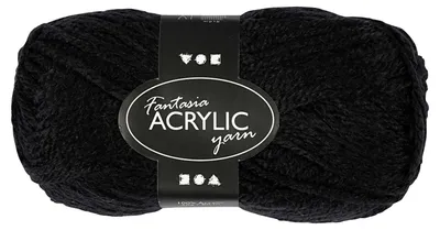 Produktbild von Creativ Company 421750, Schwarz, Acryl, 80 m, 40 °C, 50 g