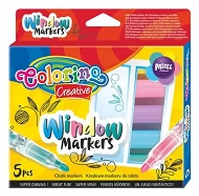 Produktbild von Colorino Kreativ-Glasmarker 5 Farben
