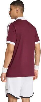 Image de Polo Adidas Classics pour homme, couleur bordeaux, taille M