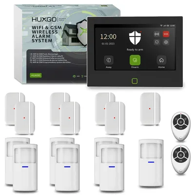 Immagine prodotto di HUXGO Alarmanlage WLAN GSM 4G HXA700 7" 7 PIR + 7 Türsensor App Steuerung