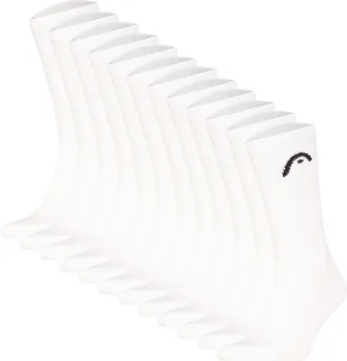 Produktbild von HEAD Uni Socken, 12er Pack - All Sport Training Crew, Sportsocken, Logo Weiß 43-46