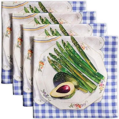 Immagine prodotto di Tovaglioli in cotone 45x45 cm lavabili, per la cucina e il campeggio