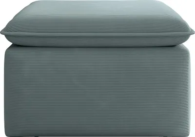 Produktbild von Hocker - Feincord - Blau - TEODORA