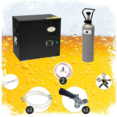 Immagine prodotto di Set completo Spillatore birra, Dispenser birra, Macchina per birra - AS-40, 2-linee, KEG: Adattatore da 5 litri; KEG 2: Type D
