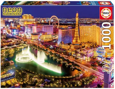 Produktbild von Educa - Las Vegas 1000 Teile Nachtleuchtpuzzle